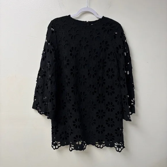 Tuckernuck Noir Eyelet Hutton Mini Dress Black